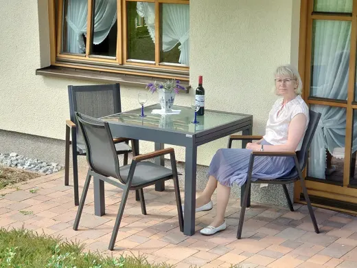 Terrasse der Ferienwohnung Urlaubs.Freude