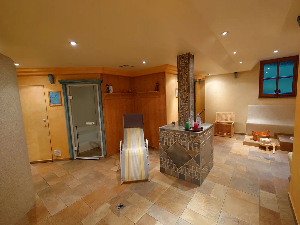 Wellnessbereich mit Sauna und Dampfbad im Landhaus Am Brockenblick