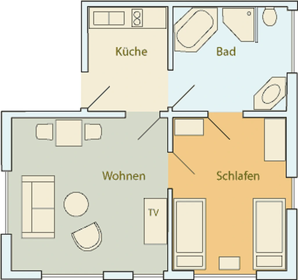 Grundriss Ferienwohnung Ferien.Glück
