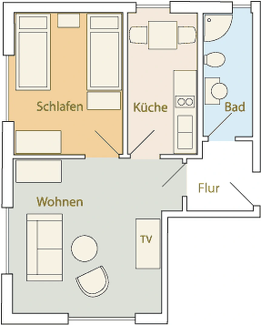 Grundriss Ferienwohnung Sonnen.Tanz