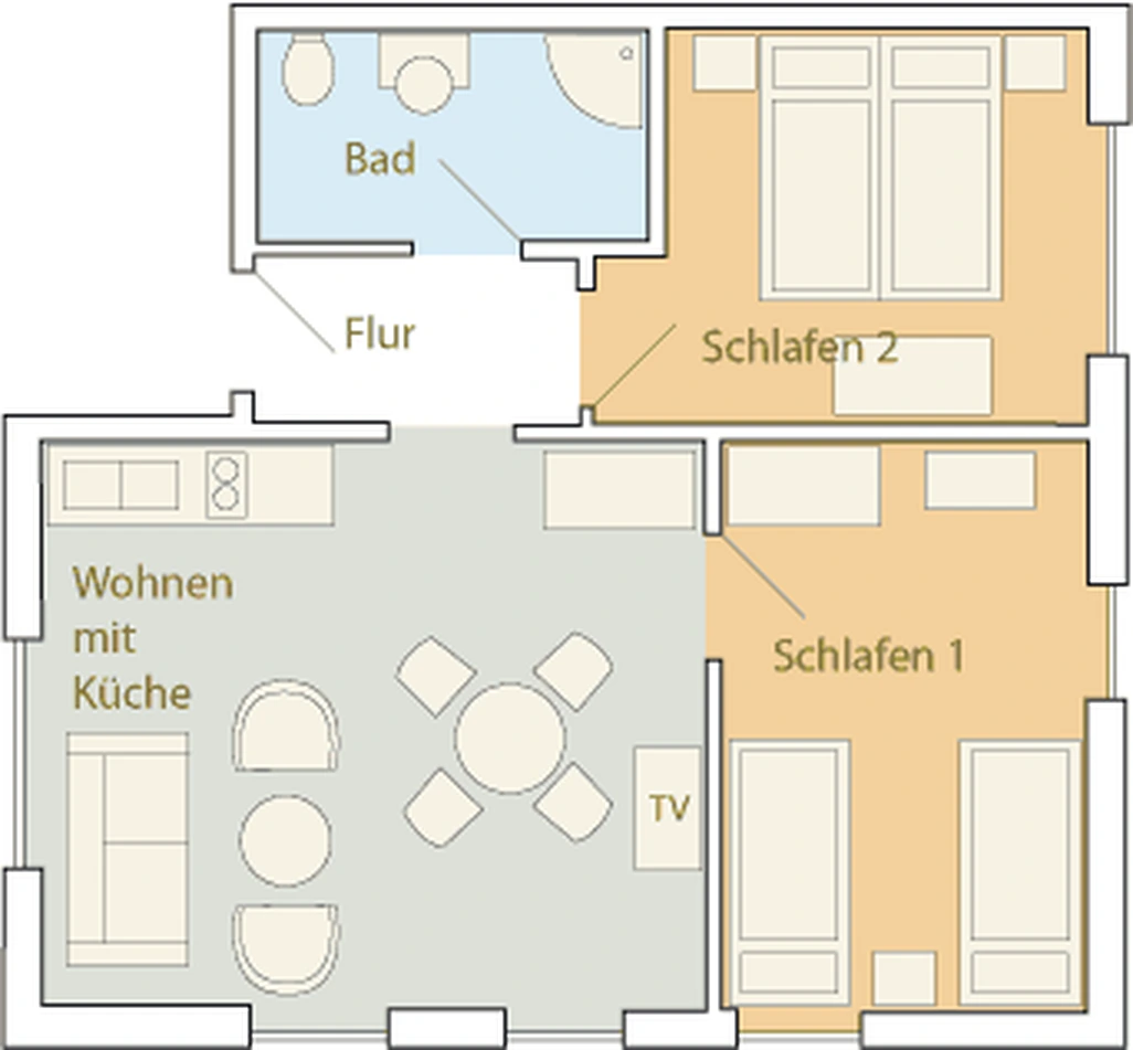Grundriss Ferienwohnung Wander.Lust